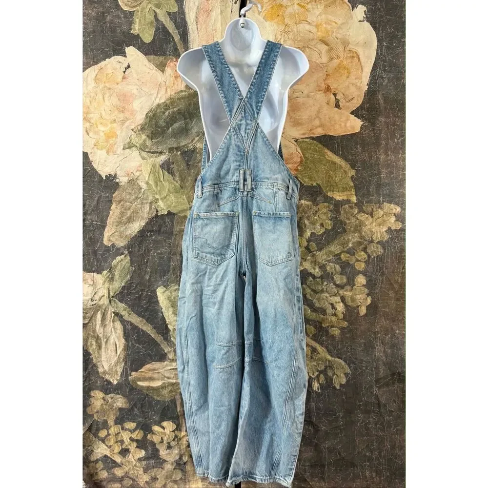 New Free People We The Free Good Luck Barrel Overalls Size XL
